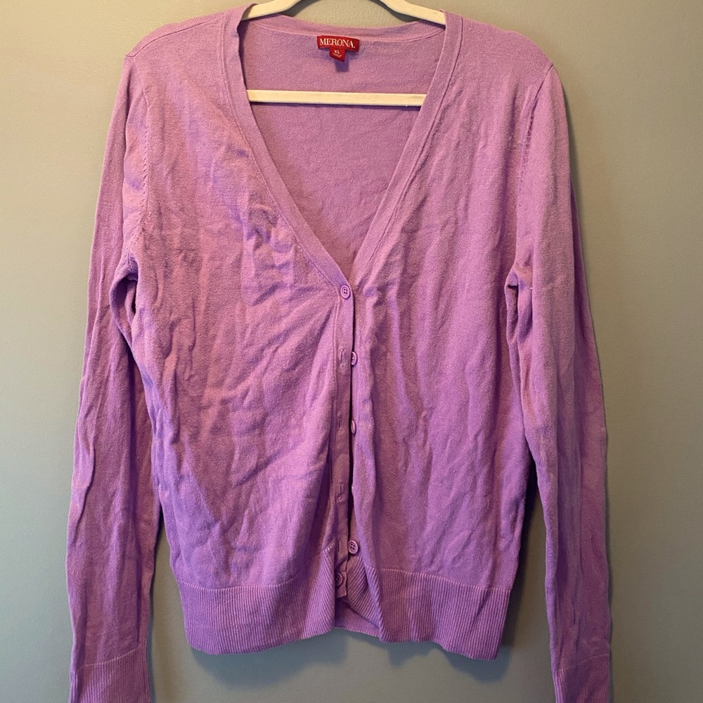 Merona lavender cardigan